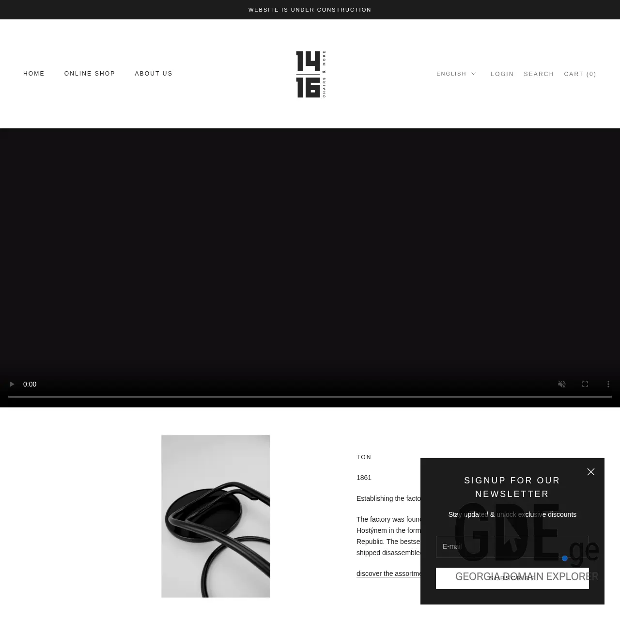 Screenshot of the site 1416.ge at 2026-03-29