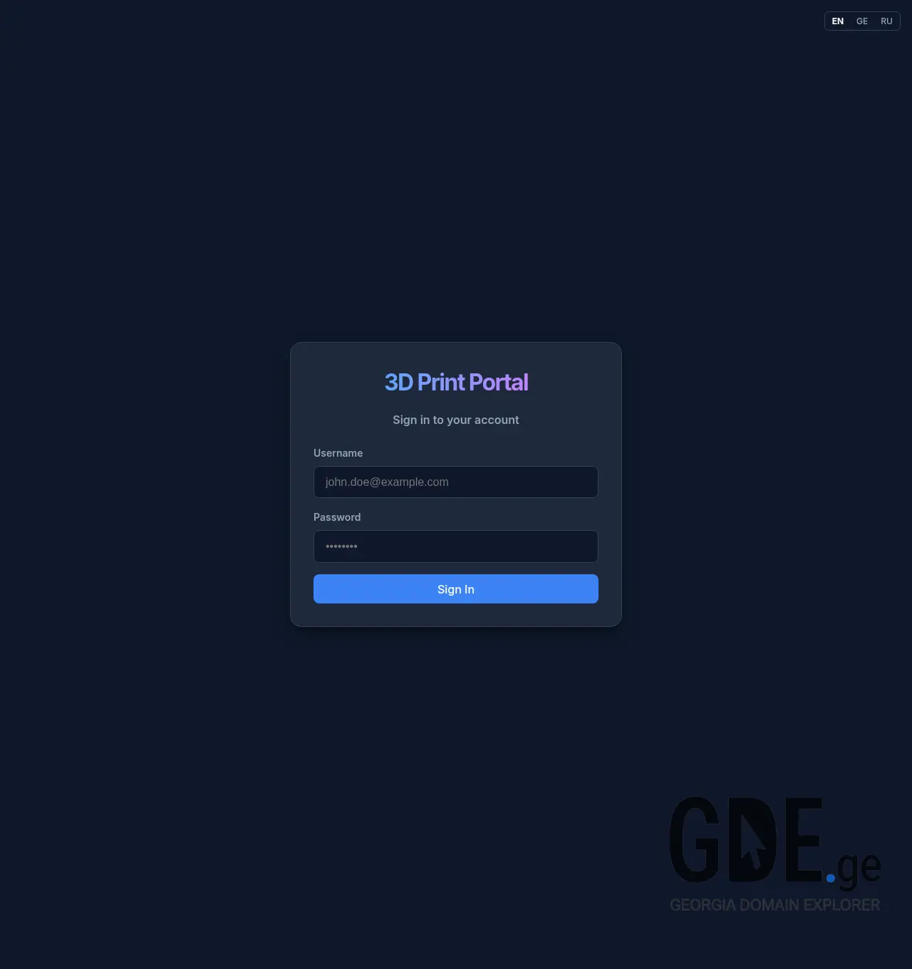 Screenshot of the site 3dbatumi.ge at 2026-07-15