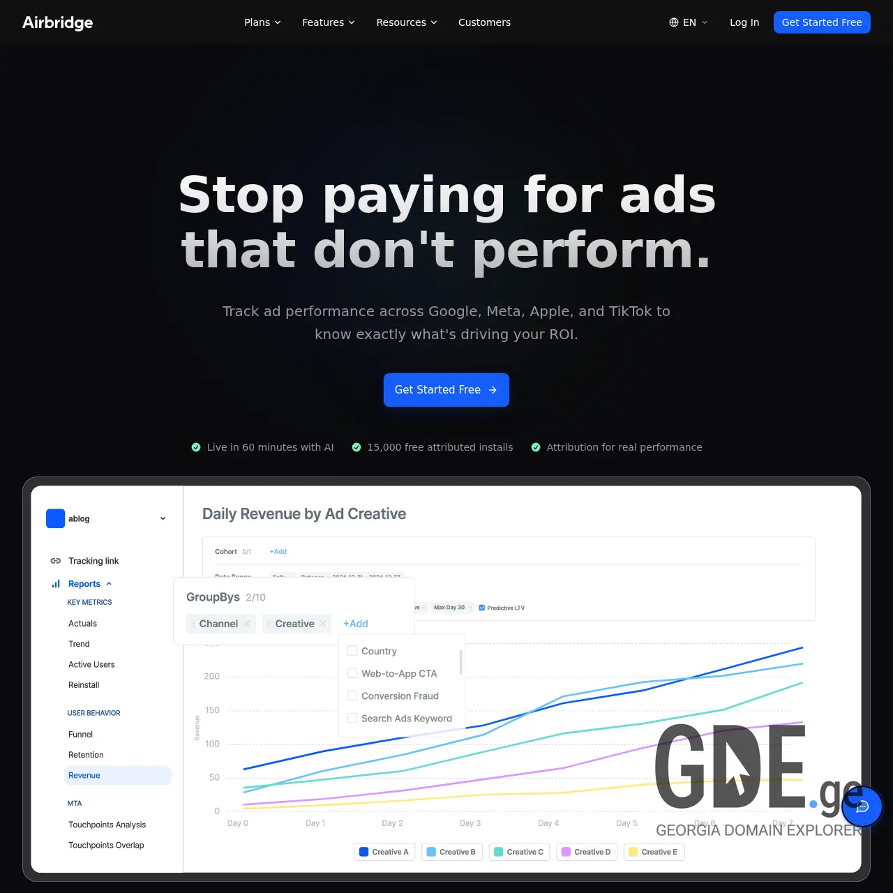 Screenshot of the site abr.ge at 2026-03-31