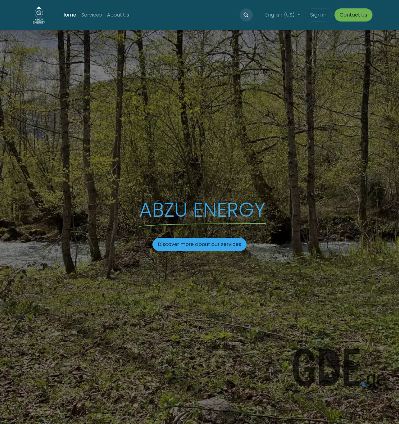 Screenshot of the site abzu.ge at 2026-06-05