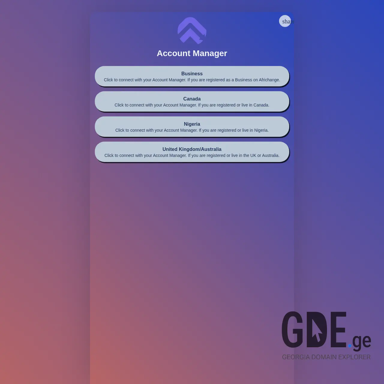 Screenshot of the site africhan.ge at 2026-03-29