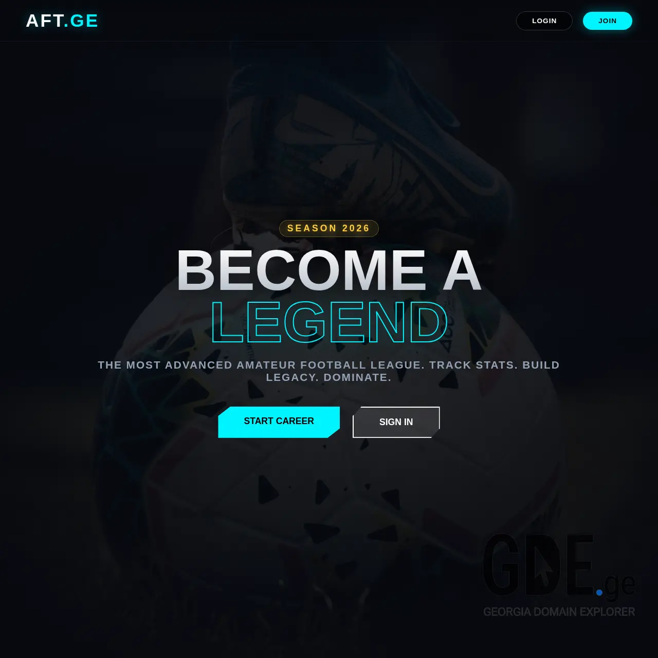Screenshot of the site aft.ge at 2026-03-26