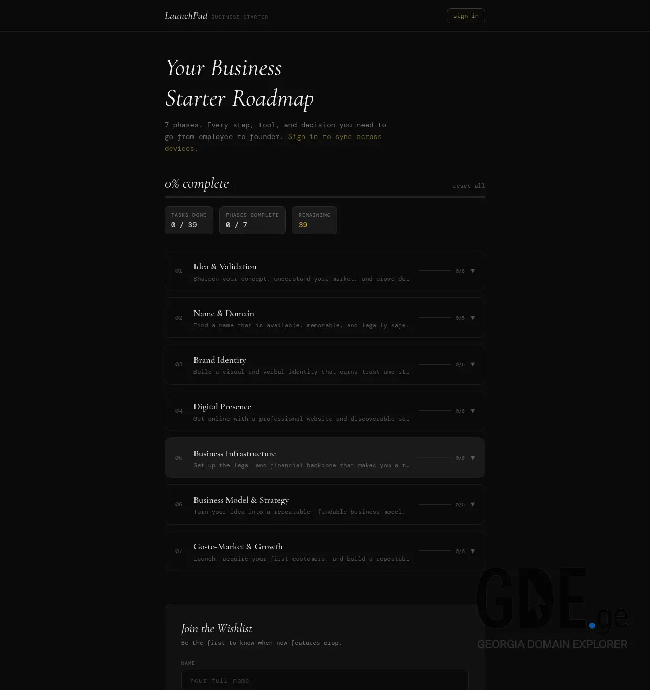 Screenshot of the site aiinstitute.ge at 2026-05-05