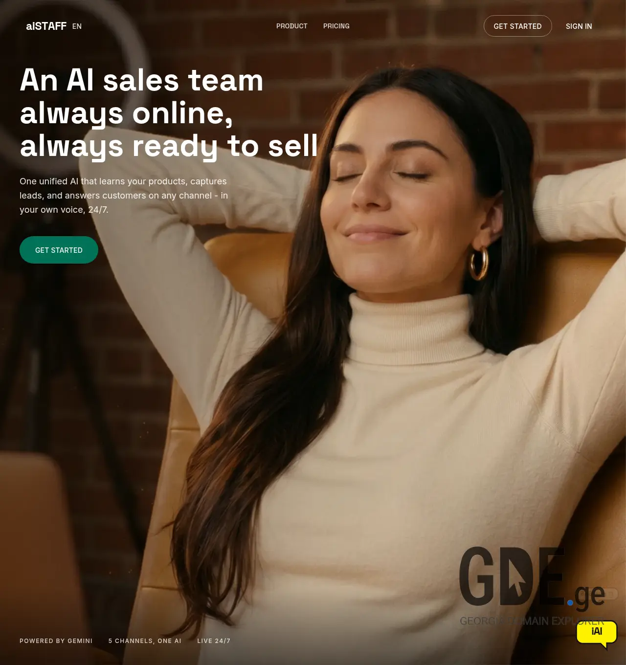 Screenshot of the site aistaff.ge at 2026-06-02