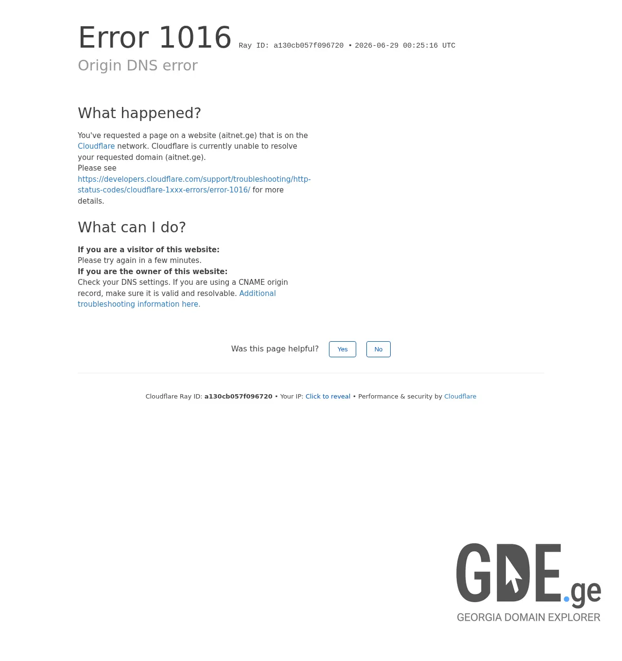 Screenshot of the site aitnet.ge at 2026-06-29