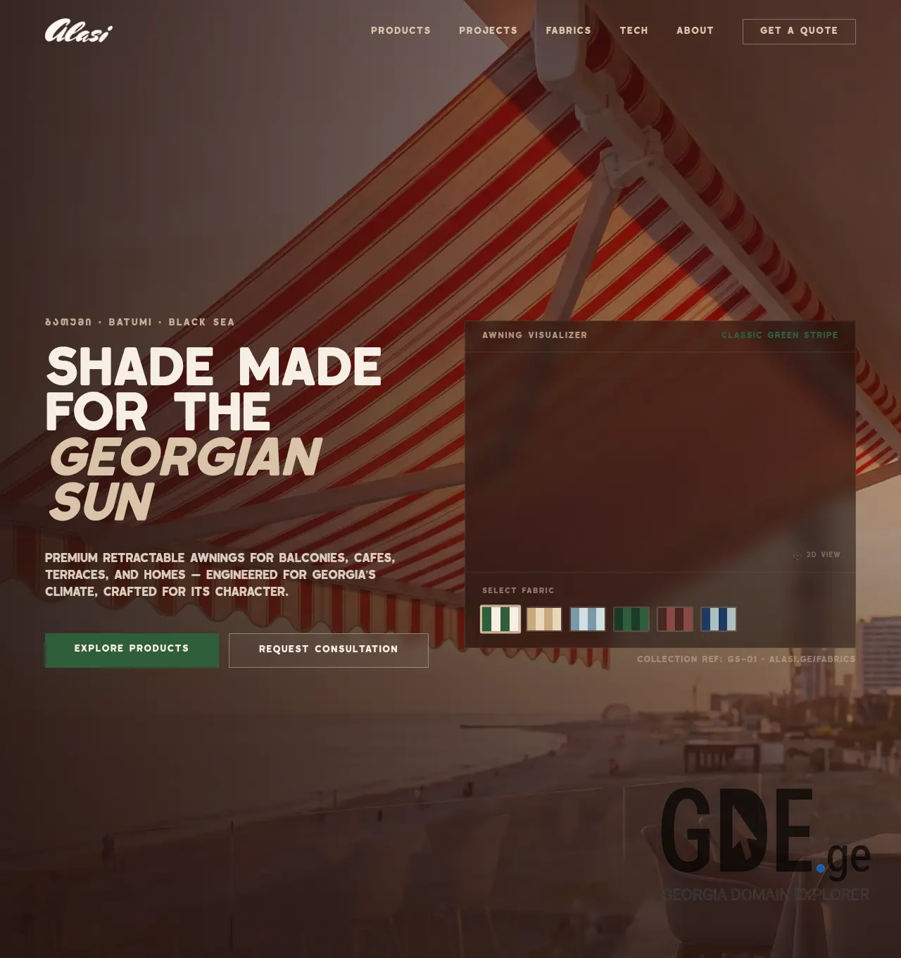 Screenshot of the site alasi.ge at 2026-04-30