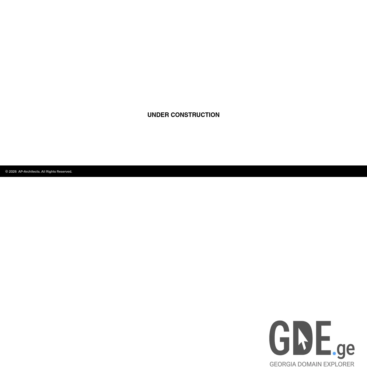 Screenshot of the site ap-architects.ge at 2026-04-24