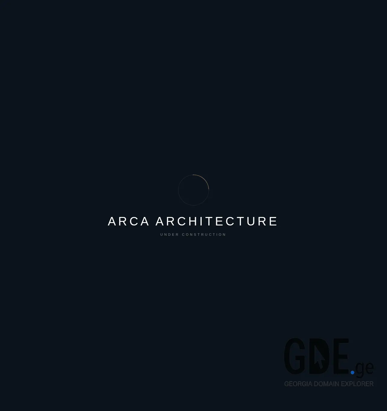 Screenshot of the site arca.ge at 2026-07-21