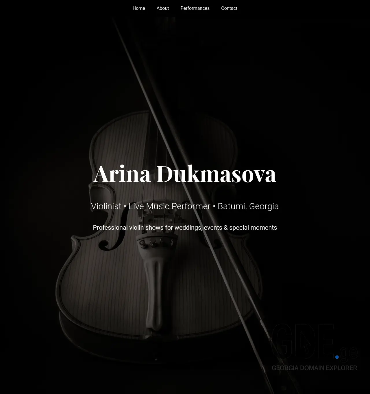 Screenshot of the site arina.ge at 2026-07-11