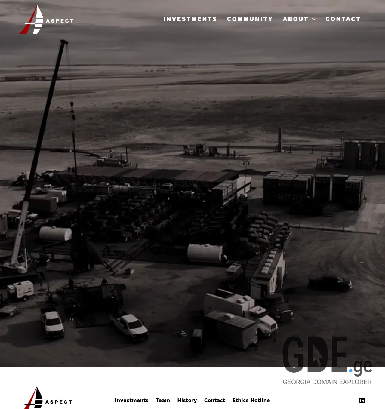 Screenshot of the site aspectenergy.ge at 2026-05-21
