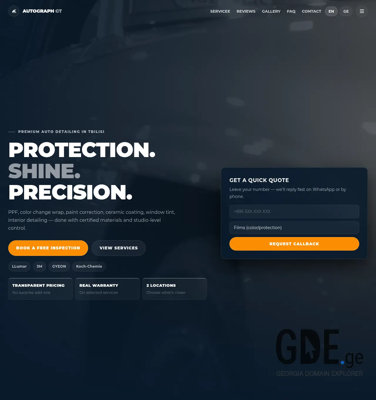 Screenshot of the site autographgt.ge at 2026-06-11