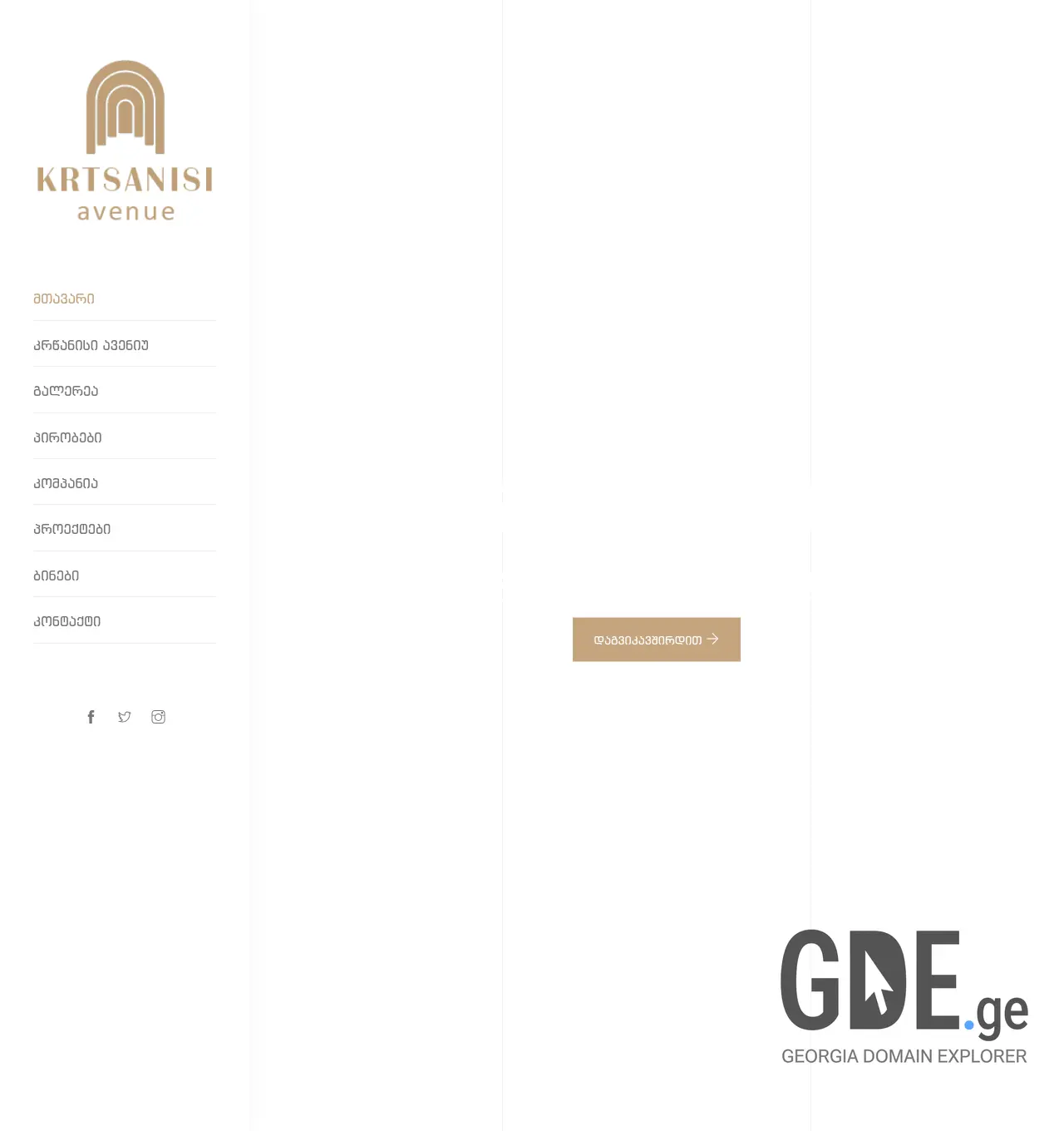 Screenshot of the site avenue.com.ge at 2026-04-28