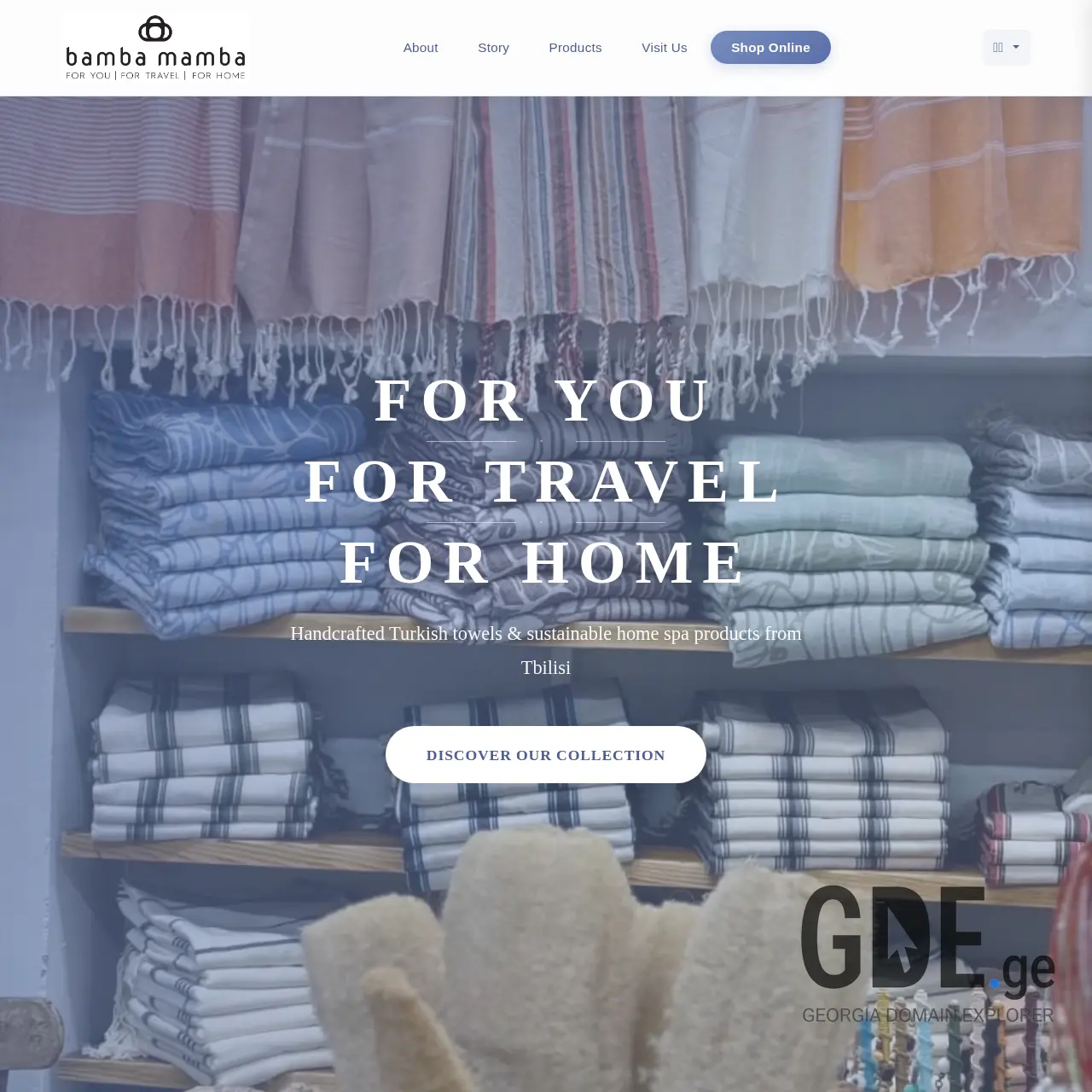 Screenshot of the site bambamamba.ge at 2026-03-01