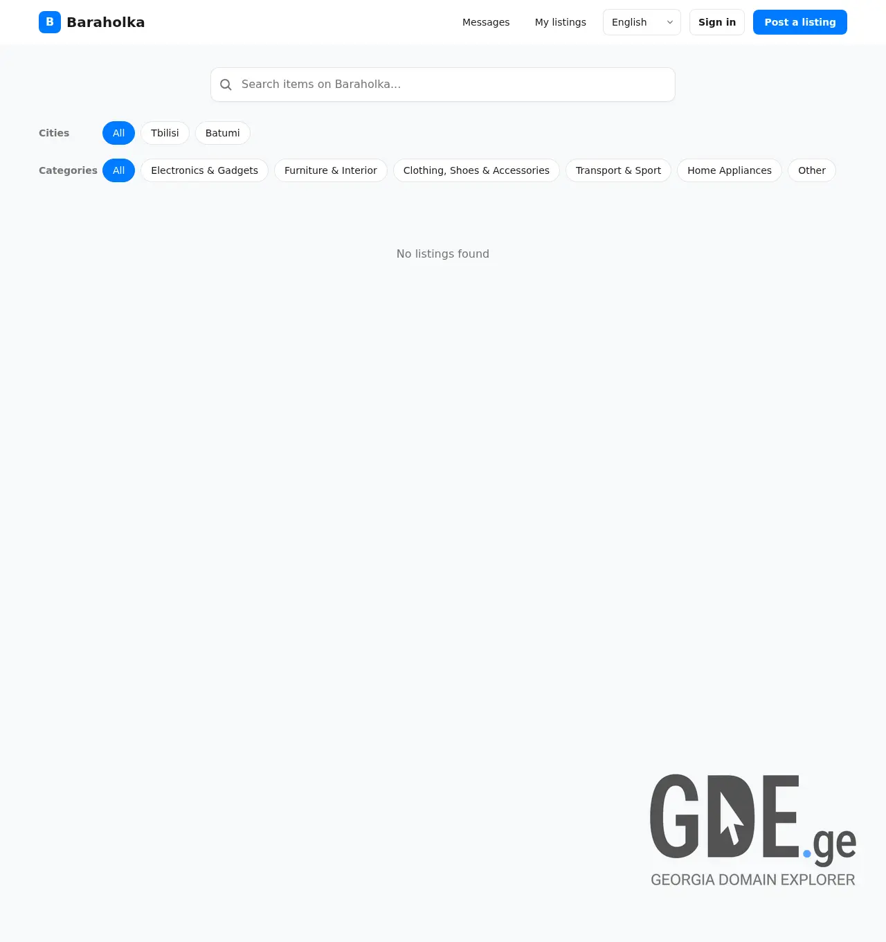 Screenshot of the site bara.ge at 2026-07-20