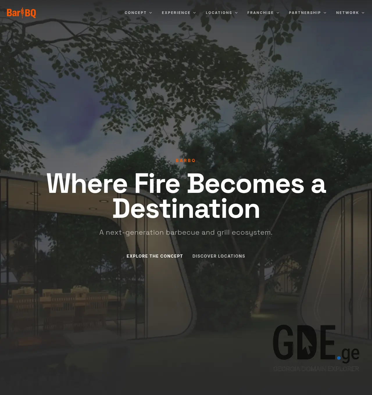 Screenshot of the site barbq.ge at 2026-07-22