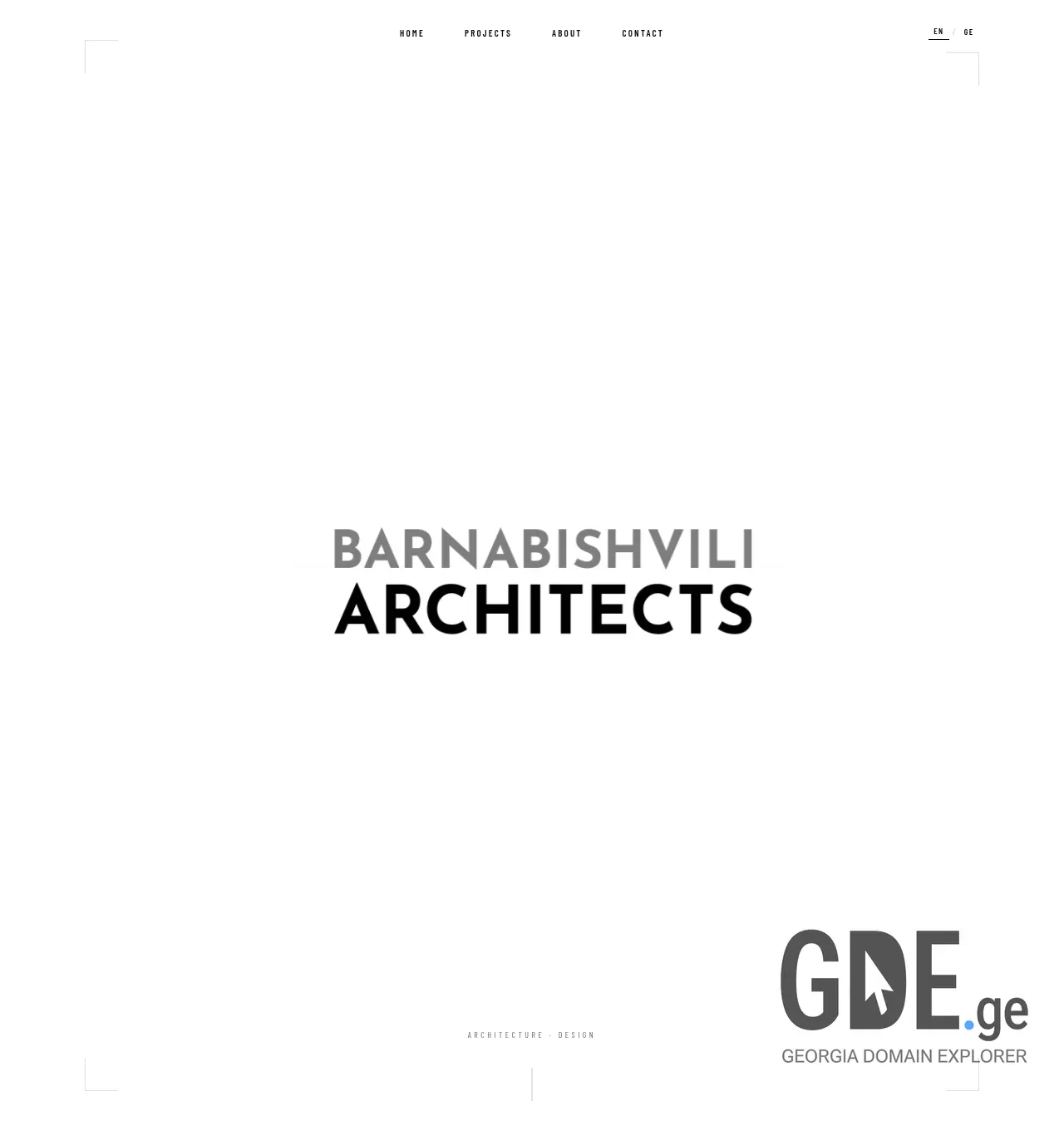 Screenshot of the site barchitects.ge at 2026-06-02