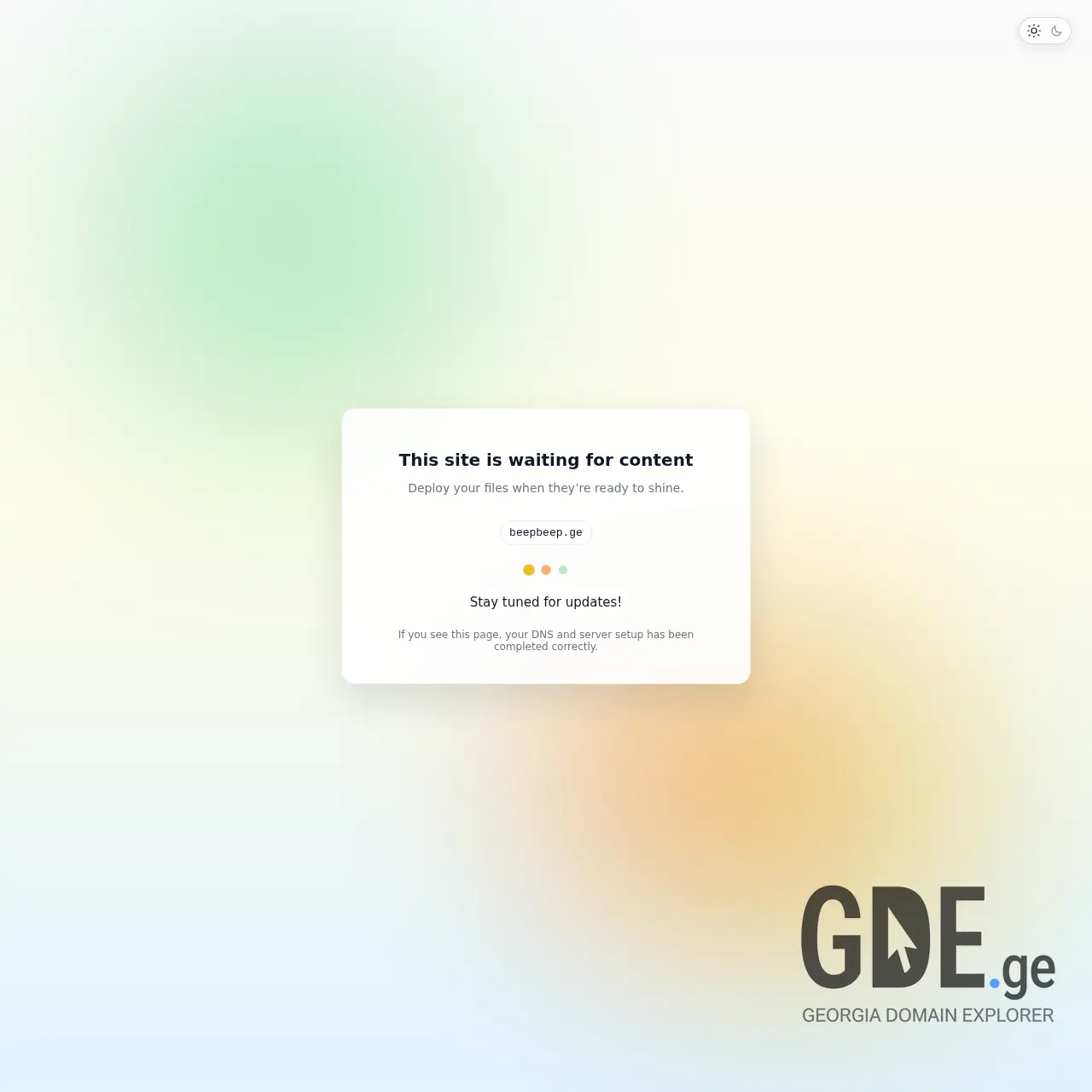 Screenshot of the site beepbeep.ge at 2026-04-01