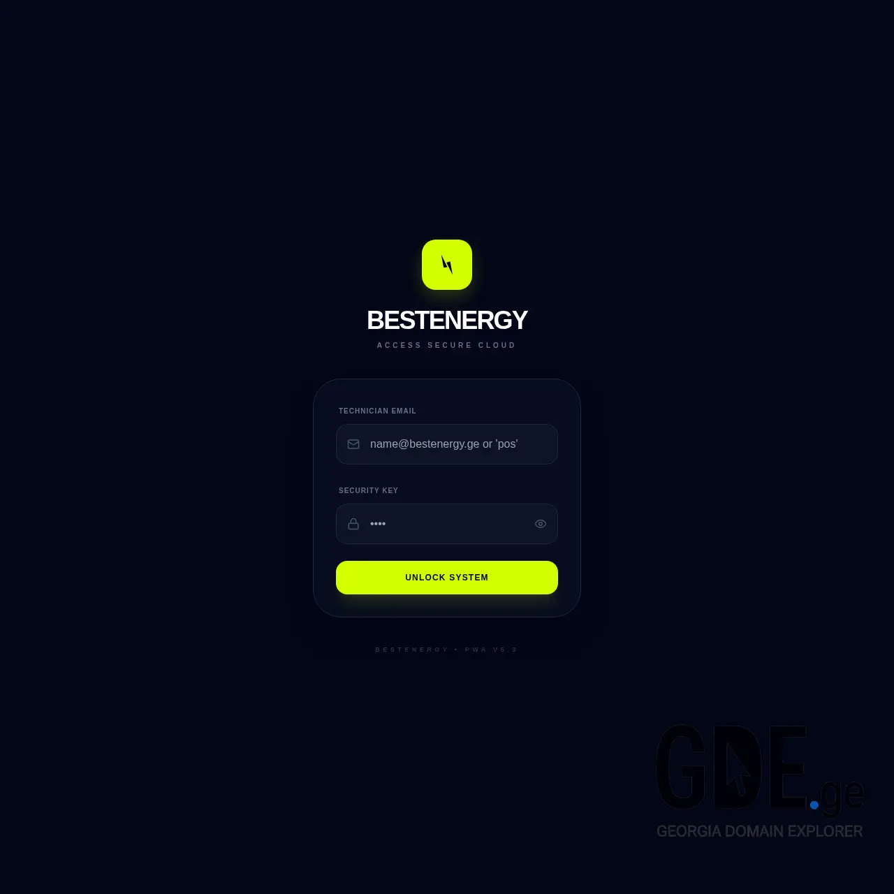 Screenshot of the site bestenergy.ge at 2026-03-07