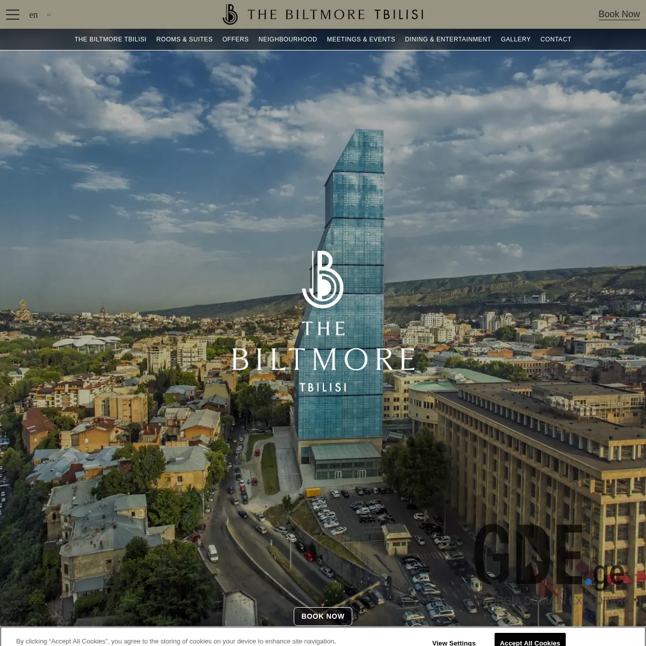 Screenshot of the site biltmore.ge at 2026-03-29