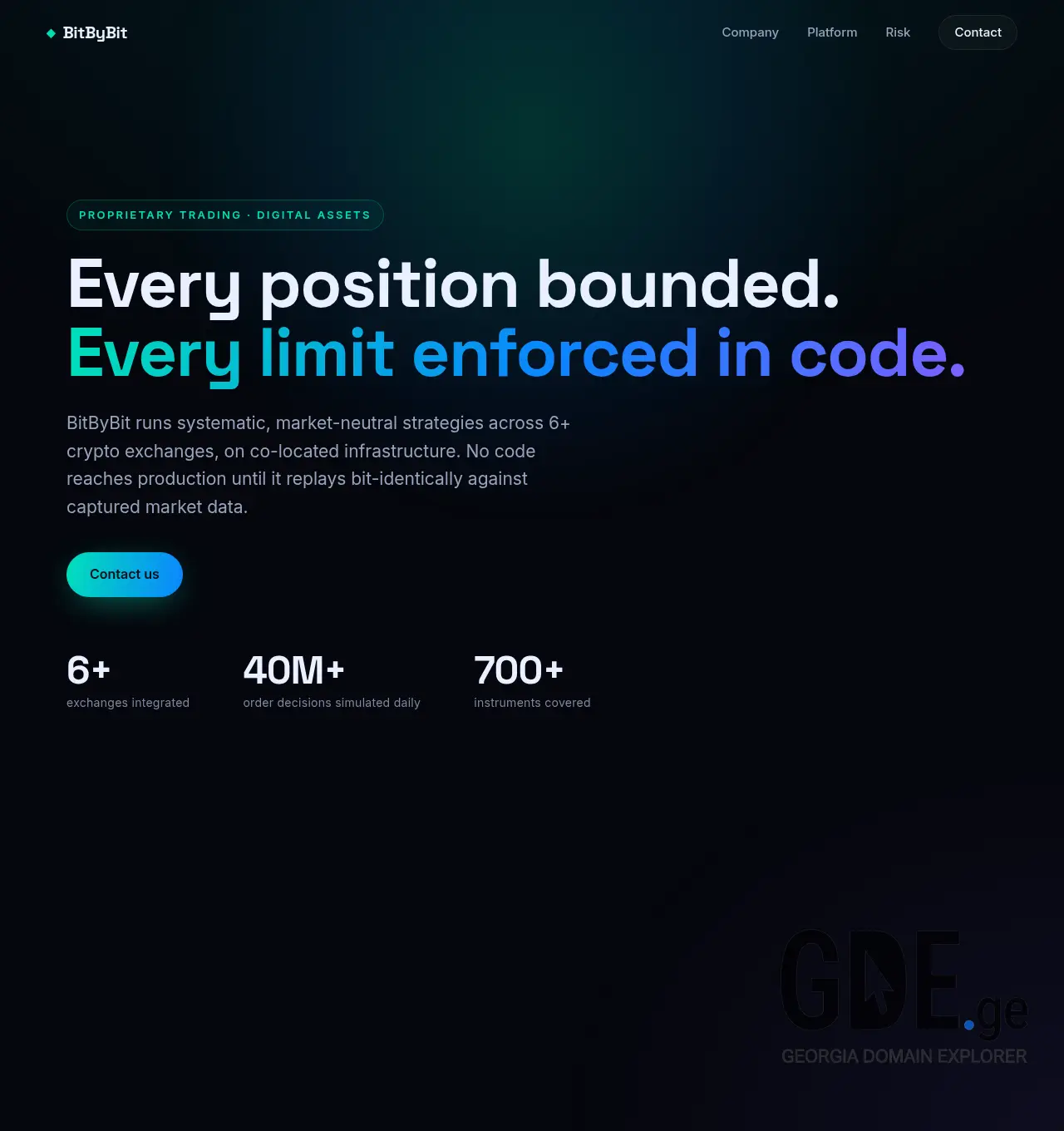 Screenshot of the site bitbybittech.ge at 2026-07-11