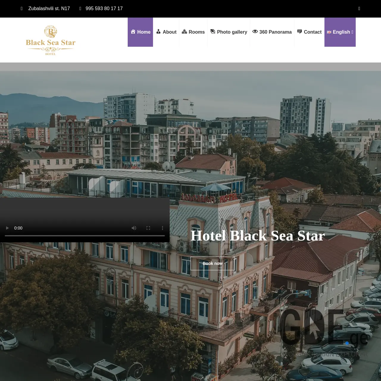 Screenshot of the site blackseastar.ge at 2026-03-31