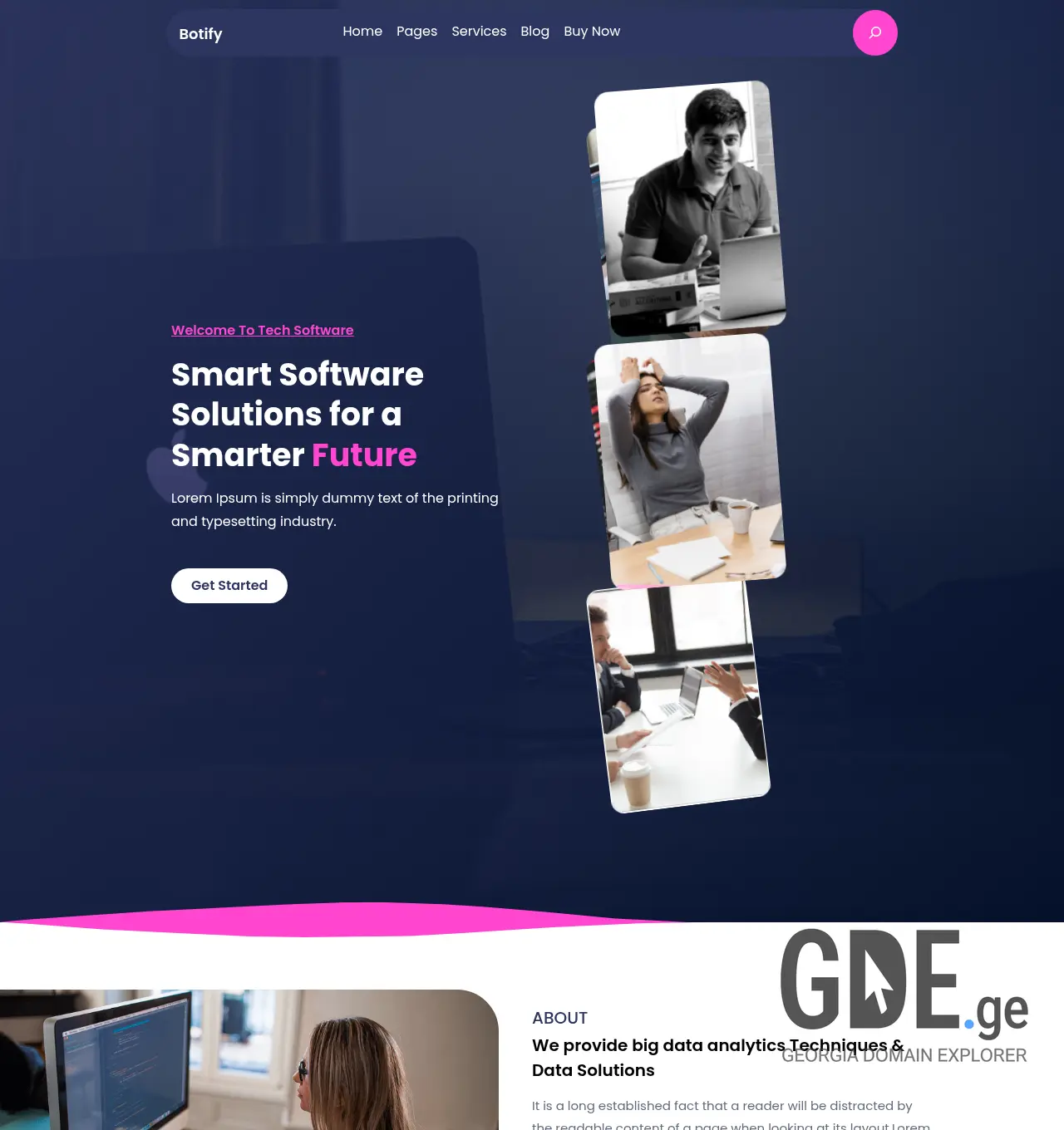 Screenshot of the site botify.ge at 2026-07-03