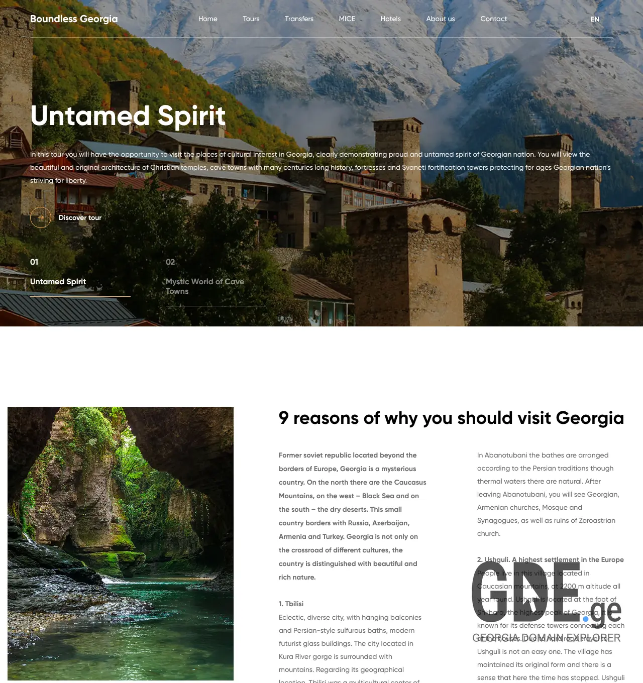 Screenshot of the site boundlessgeorgia.ge at 2026-05-01