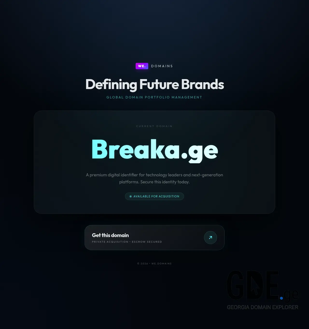 Screenshot of the site breaka.ge at 2026-06-21