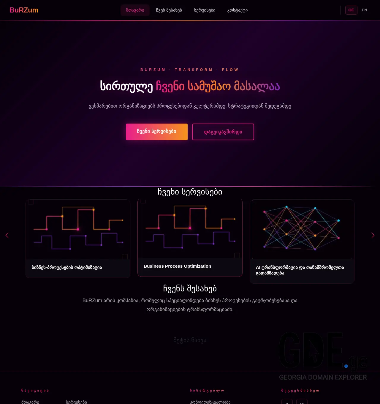Screenshot of the site brz.ge at 2026-04-14