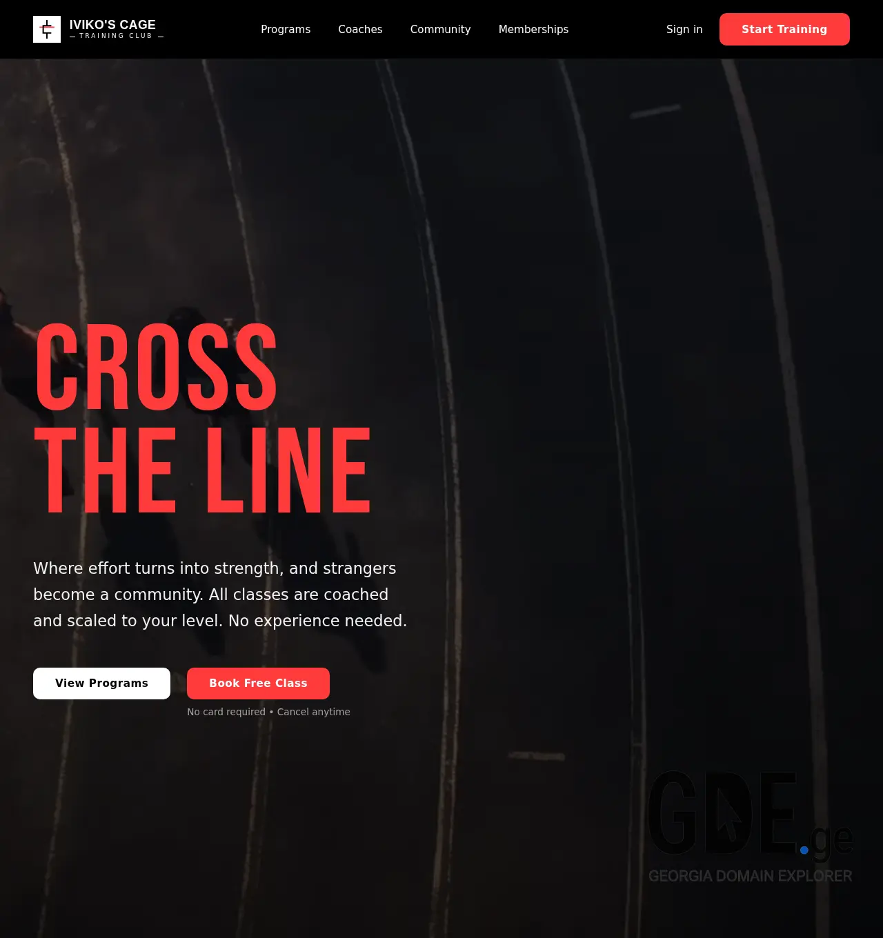 Screenshot of the site cage.ge at 2026-04-29