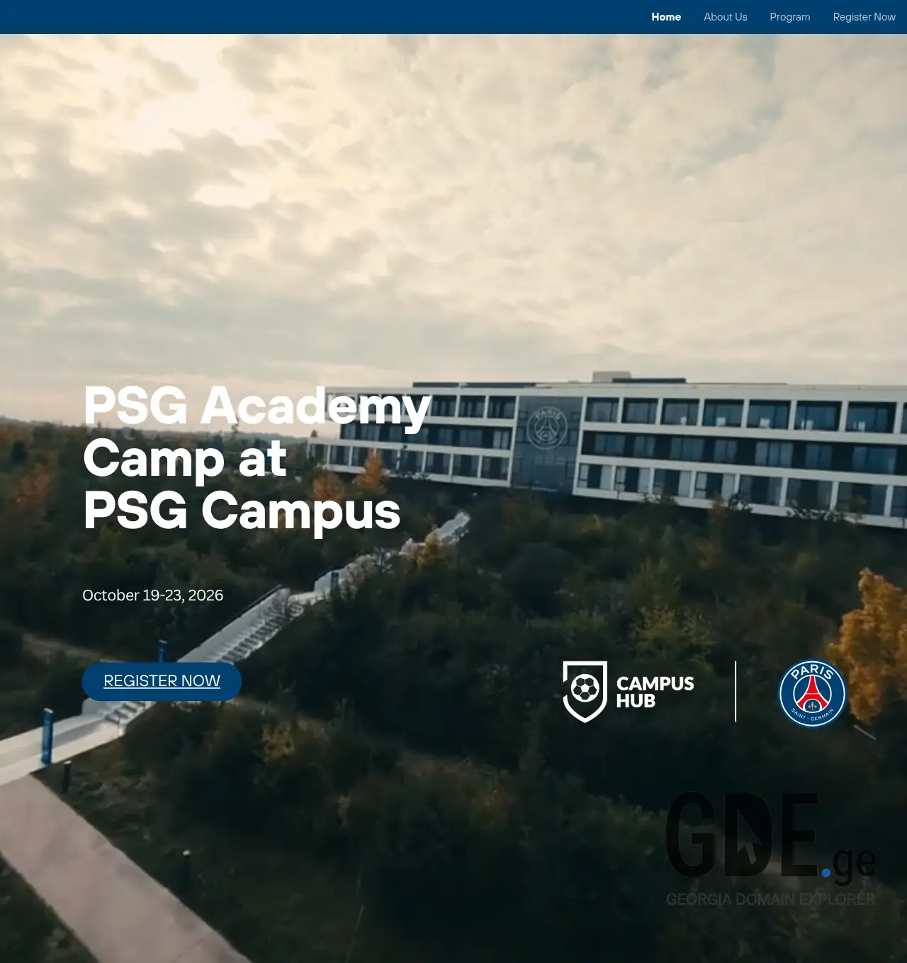 Screenshot of the site campushub.ge at 2026-07-12