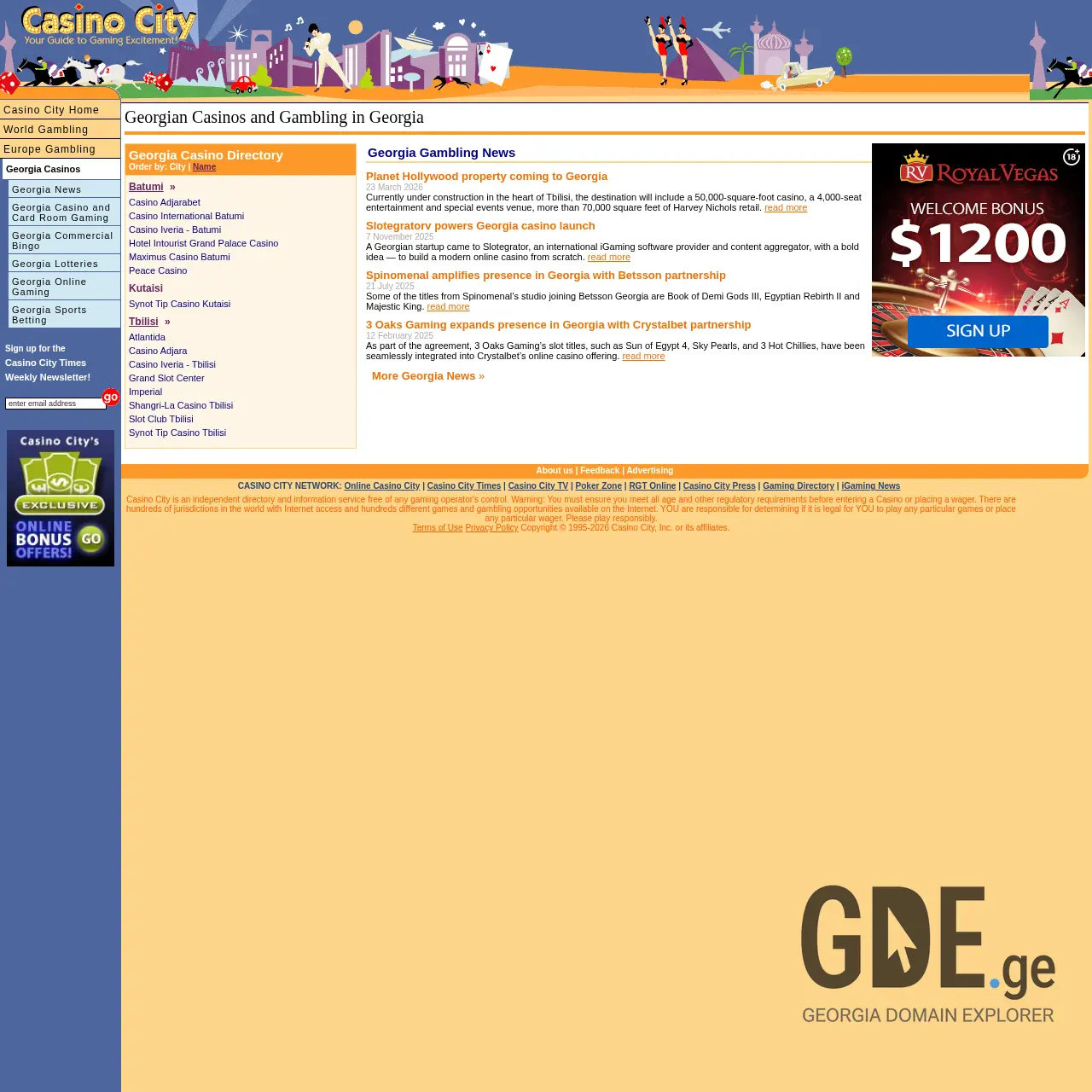 Screenshot of the site casinocity.ge at 2026-03-30
