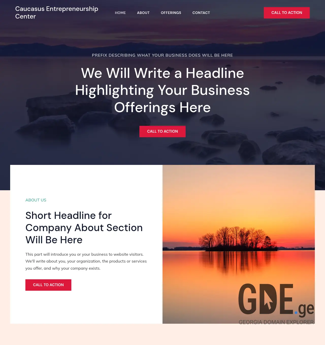 Screenshot of the site caucasuscenter.ge at 2026-06-16