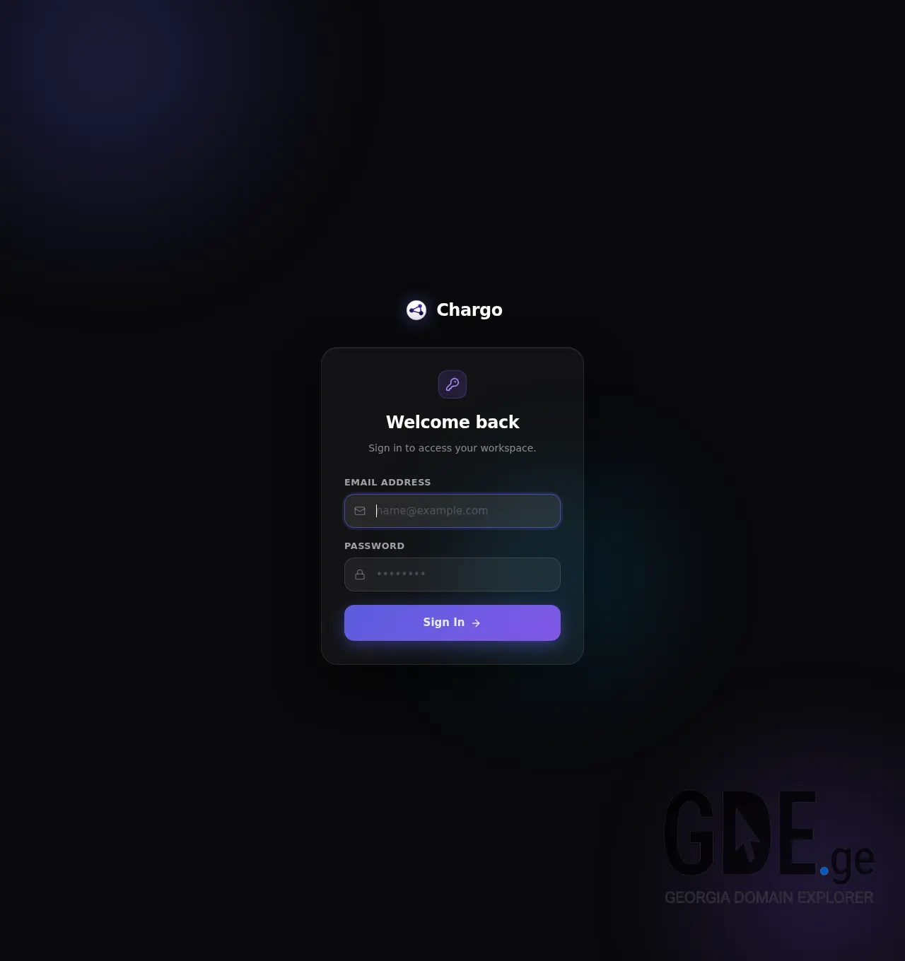 Screenshot of the site chargo.ge at 2026-06-22