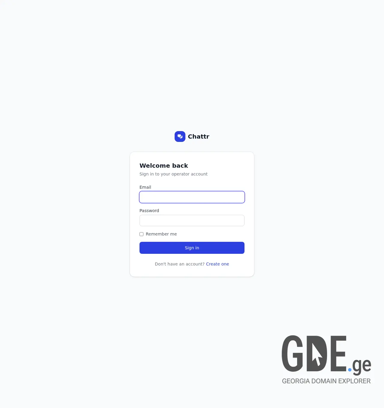 Screenshot of the site chattr.ge at 2026-05-12