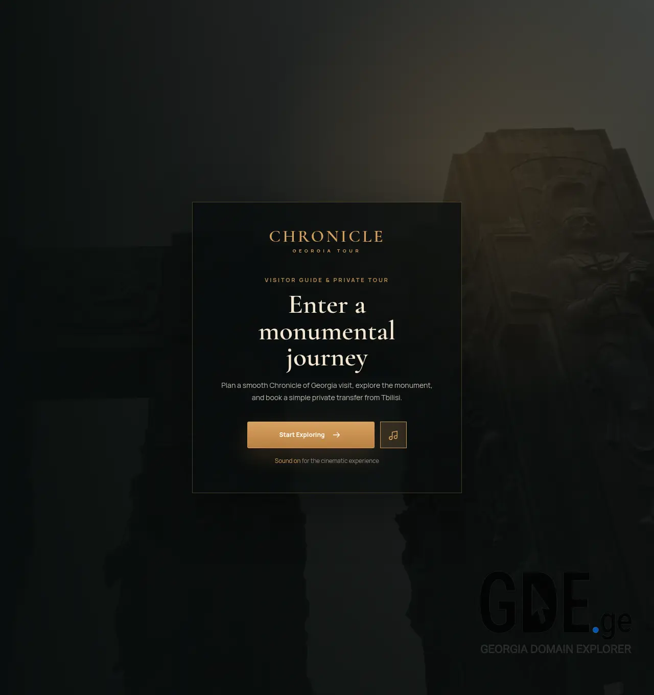 Screenshot of the site chronicleofgeorgia.ge at 2026-05-28