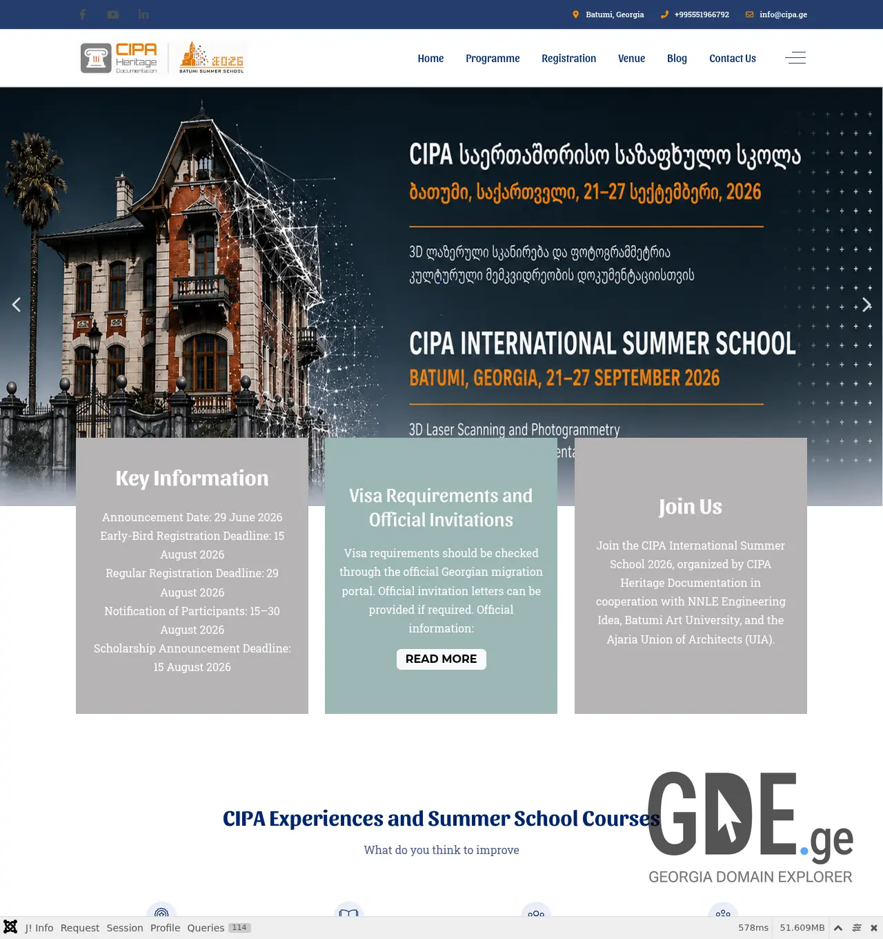 Screenshot of the site cipa.ge at 2026-06-29