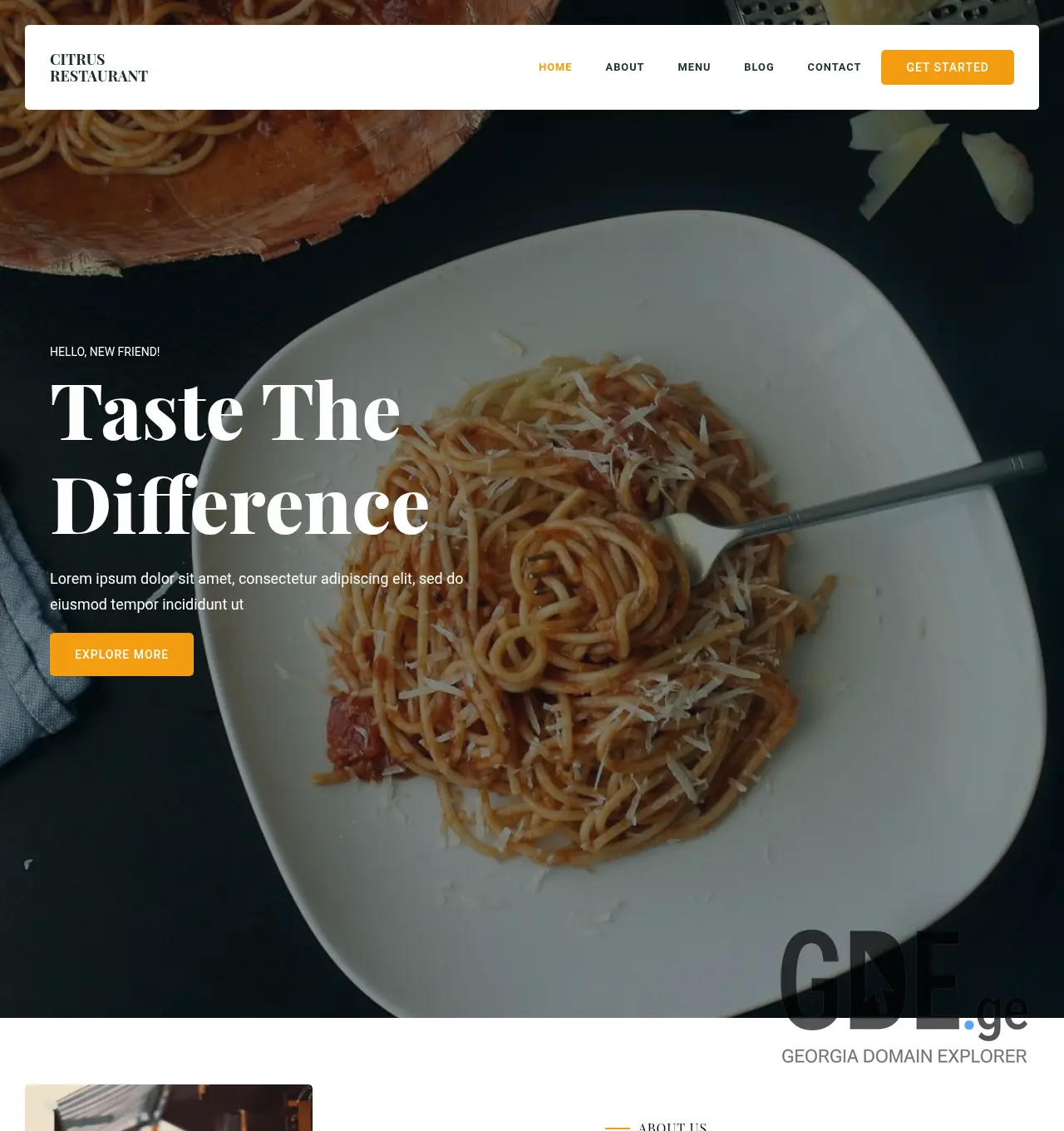 Screenshot of the site citrusrestaurant.ge at 2026-05-25