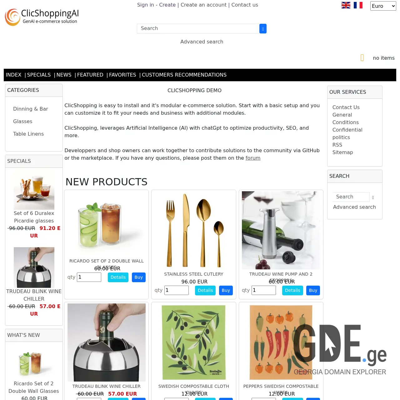 Screenshot of the site cnn.ge at 2026-02-28