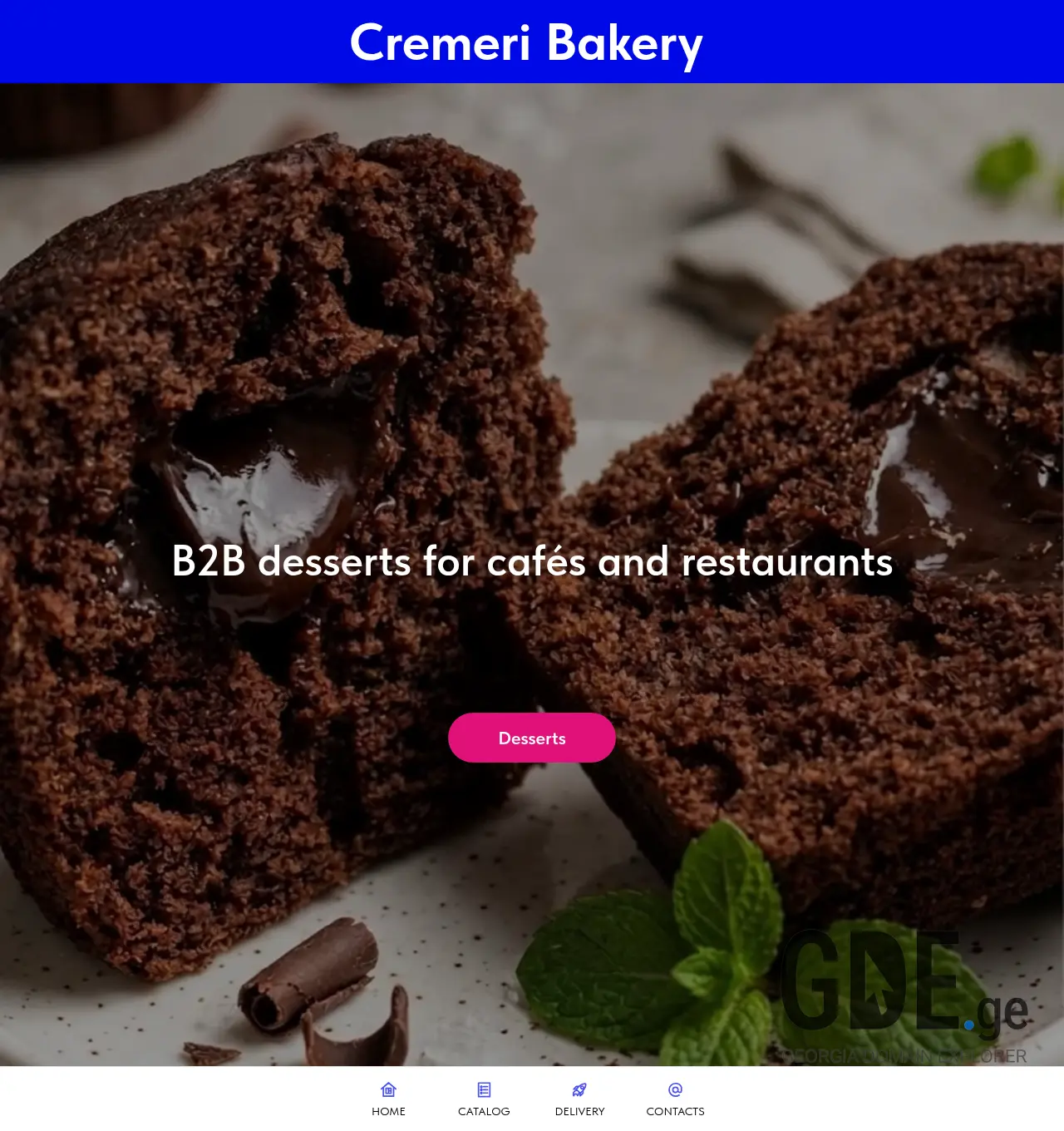 Screenshot of the site cremeri.ge at 2026-05-21