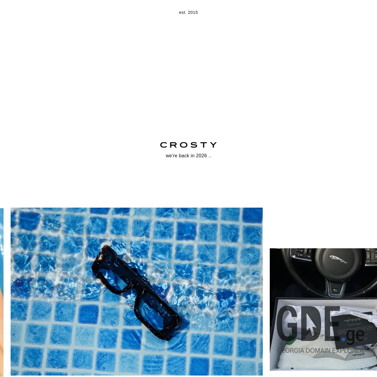 Screenshot of the site crosty.ge at 2026-03-30