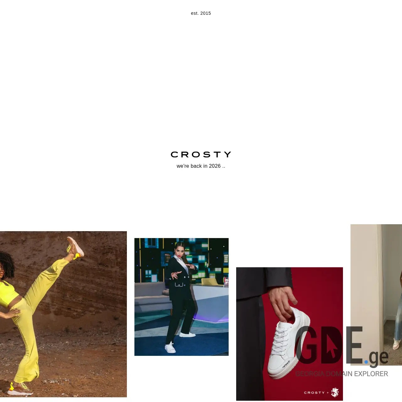 Screenshot of the site crostyshoes.ge at 2026-03-25
