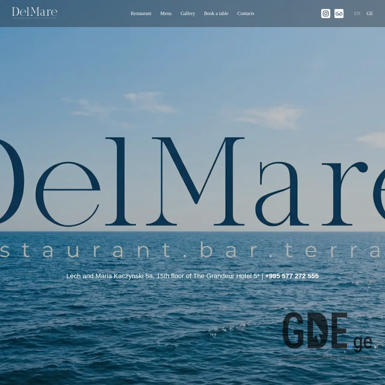 Screenshot of the site delmare.ge at 2026-03-17
