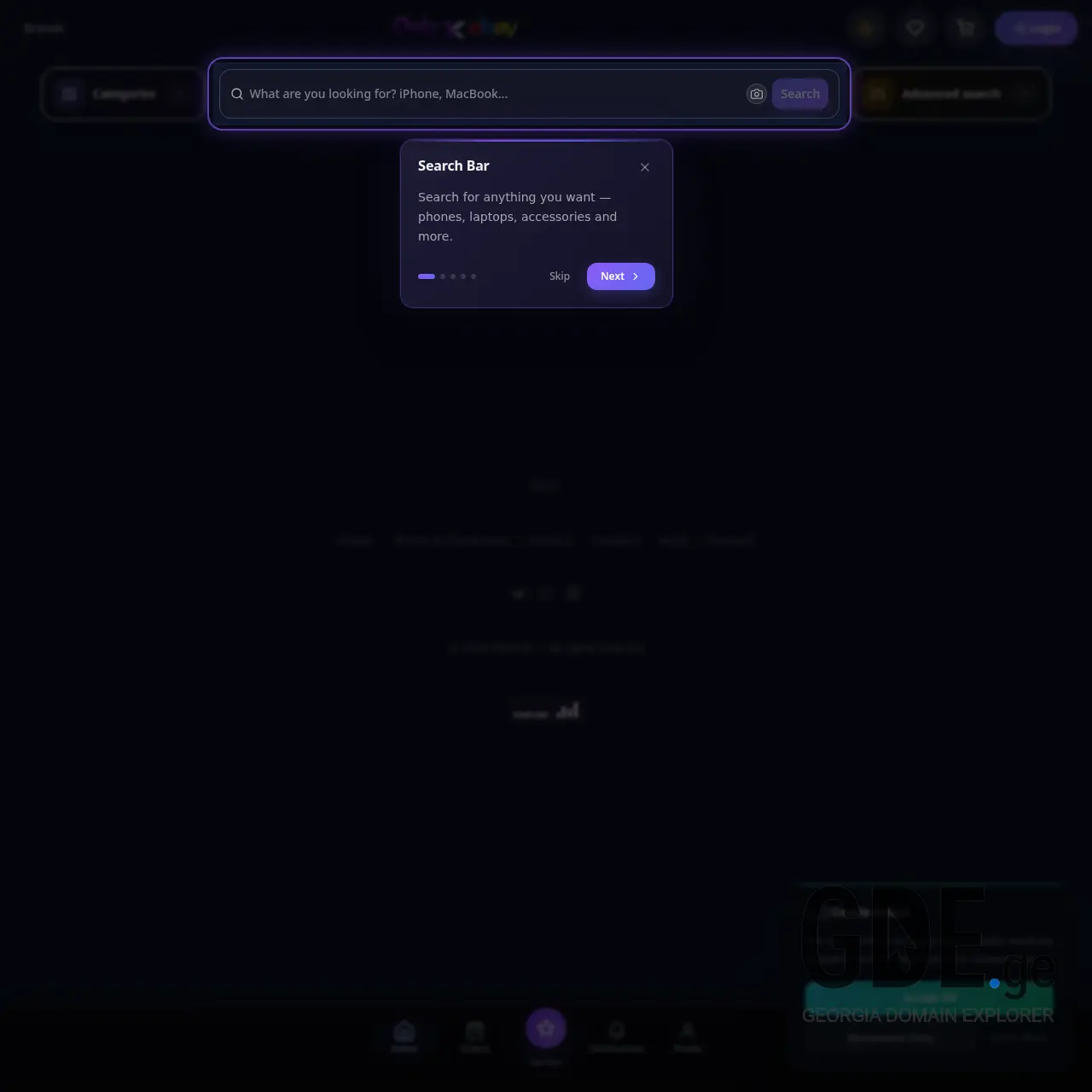 Screenshot of the site dely.ge at 2026-03-26