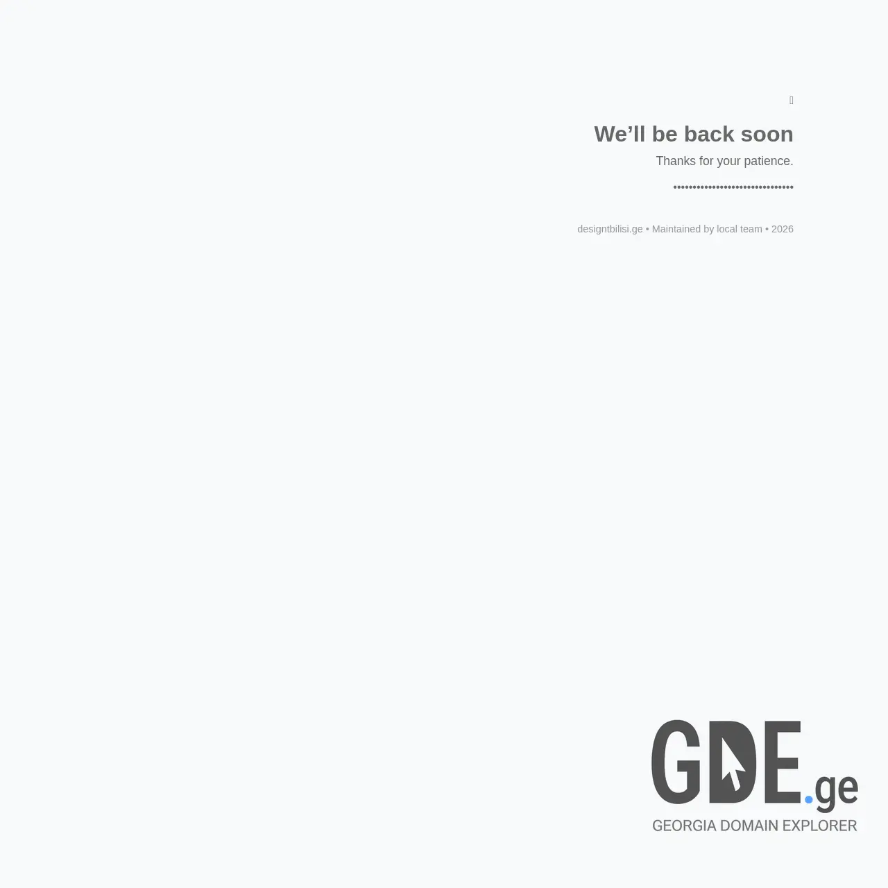 Screenshot of the site designtbilisi.ge at 2026-03-26