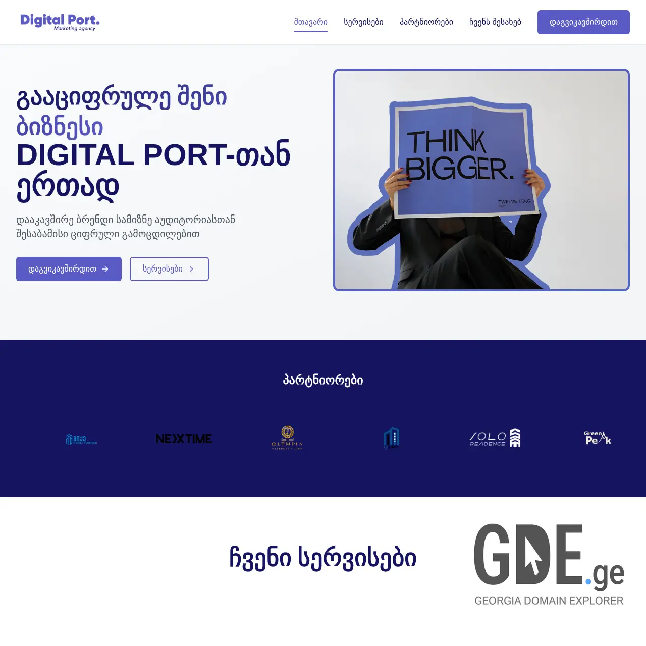 Screenshot of the site digitalport.ge at 2026-03-29