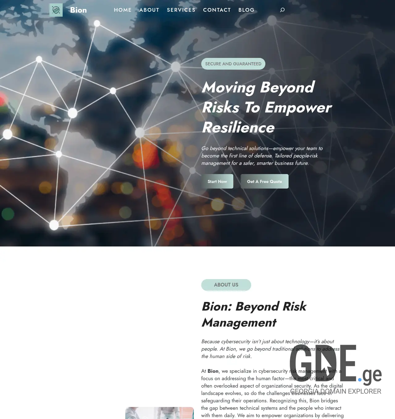 Screenshot of the site dmnotary.ge at 2026-06-19