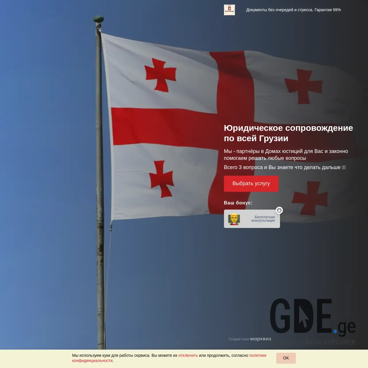 Screenshot of the site documenti.ge at 2026-03-26