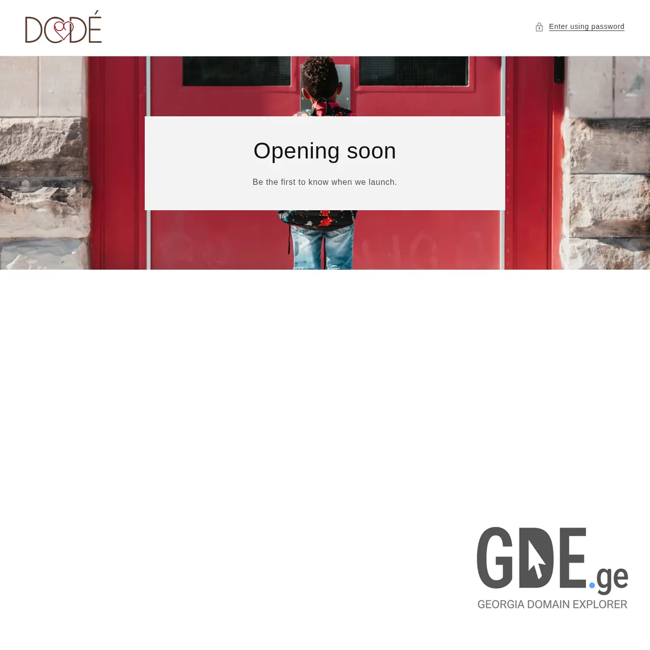 Screenshot of the site dodekids.ge at 2026-03-29