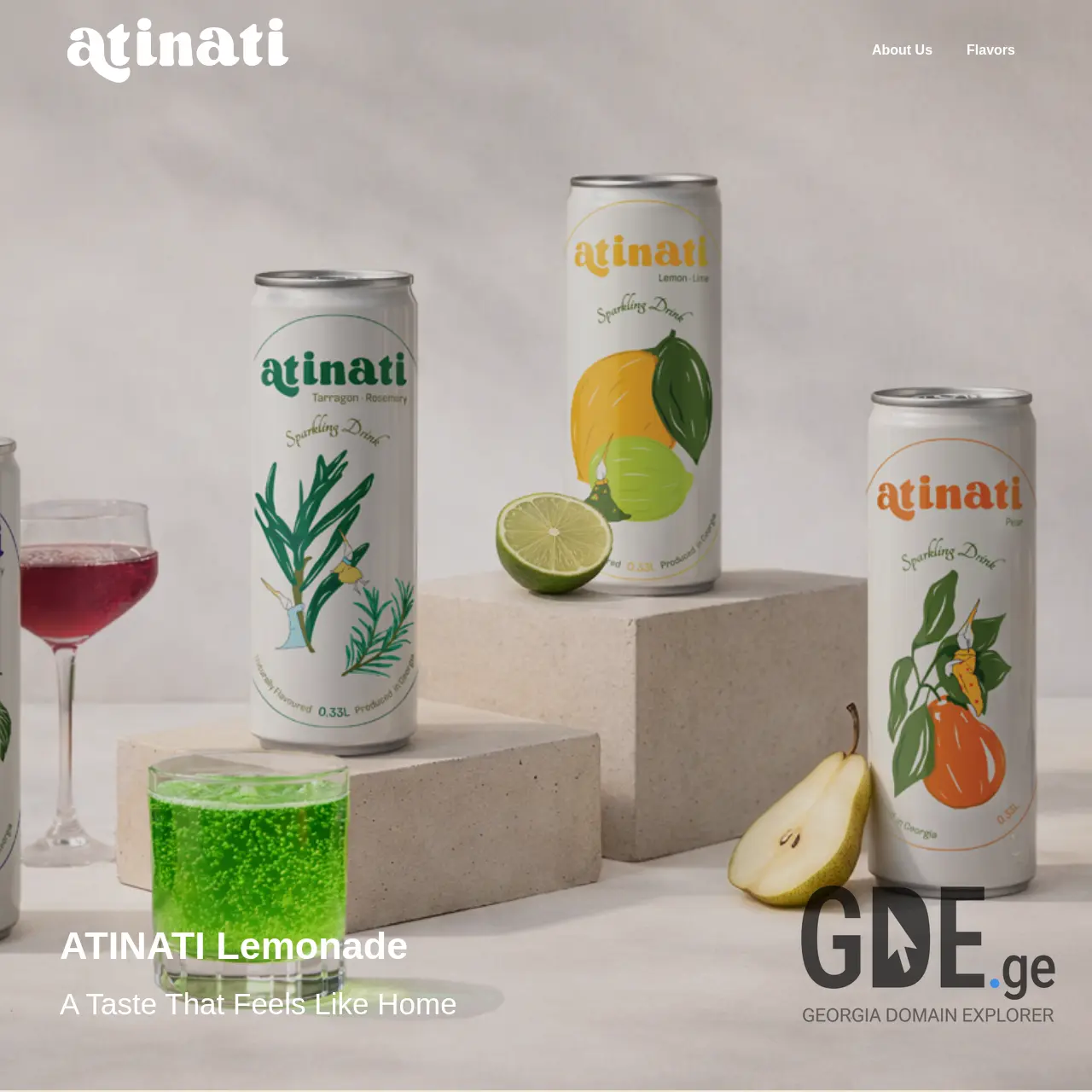 Screenshot of the site drinkatinati.ge at 2026-03-18